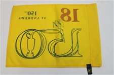 John Daly Signed 2022 OPEN Championship at St Andrews Yellow Flag JSA ALOA