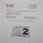 John Daly Signed 2 Time Major Winner Flag - Daly Collection JSA ALOA