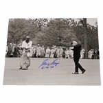 Gary Player Signed Black & White Post Swing 16x20 Photo w/61 74 78 JSA ALOA