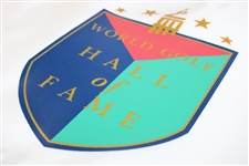 LPGA Founder Marlene Bauer Hagge Signed World Golf Hall of Fame Flag JSA ALOA