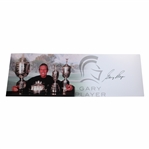 Gary Player Signed Grand Slam Trophy Panoramic 36 1/4x12 Collage JSA ALOA
