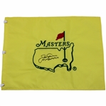 Jack Nicklaus Signed Undated Masters Embroidered Flag w/Years Won JSA ALOA