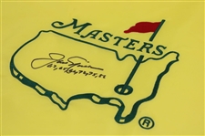 Jack Nicklaus Signed Undated Masters Embroidered Flag w/Years Won JSA ALOA