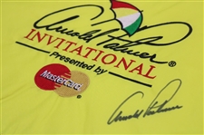 Arnold Palmer Signed Arnold Palmer Invitational Yellow Embroidered Flag JSA ALOA