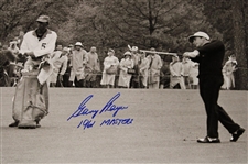 Gary Player Signed Black And White Post Swing 16x20 Photo w/'1961 Masters' JSA #CE33713
