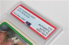 Jack Nicklaus Signed 1981 Donruss Golf #13 PSA Auto 10