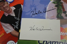 Hale Irwin's Signed Wheaties Box, 2008 Hualalai Resort Poster & 3x5 Index Card JSA ALOA