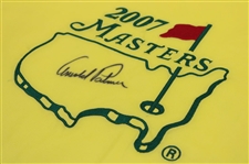 Arnold Palmer Signed 2007 Masters Embroidered Flag JSA ALOA