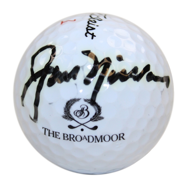 Jack Nicklaus Signed The Broadmoor Logo Golf Ball JSA ALOA