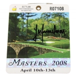 Trevor Immelman Signed 2008 Masters Tournament SERIES Badge #R07108 JSA ALOA
