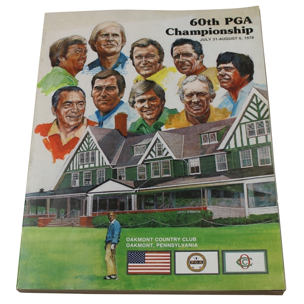 1978 PGA Championship at Oakmont Country Club Official Program - John Mahaffey Winner