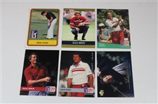 Hale Irwin's Personal Signed 3x5 Card with Six (6) Golf Trading Cards JSA ALOA