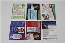 Hale Irwin's Personal Signed 3x5 Card with Six (6) Golf Trading Cards JSA ALOA