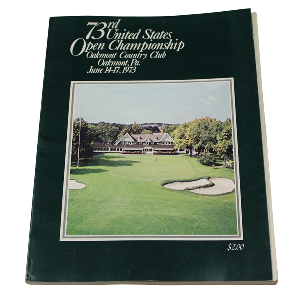 1973 US Open at Oakmont Country Club Official Program - Johnny Miller Win