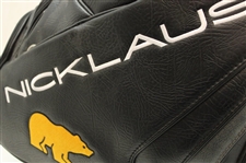 c.2003 Jack Nicklaus Signed Black w/White Bag Golden Bear Full Size Golf Bag JSA ALOA