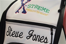 Steve Jones Signed Personal Pro Full Size Dunlop Sport Golf Bag w/Sponsors JSA ALOA