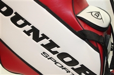 Steve Jones Signed Personal Pro Full Size Dunlop Sport Golf Bag w/Sponsors JSA ALOA