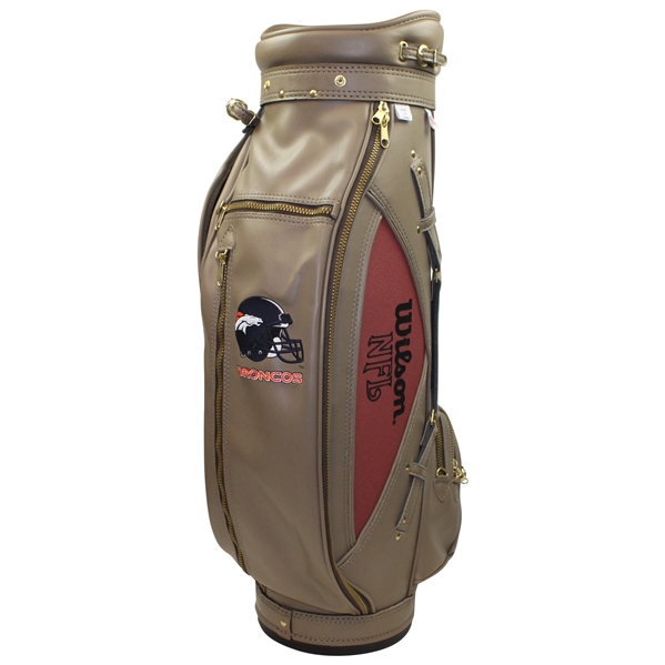 1999 NFL Super Bowl 33 Logo & Denver Broncos Logo Full Size Wilson Golf Bag