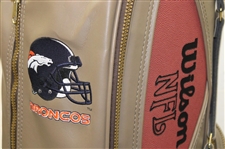 1999 NFL Super Bowl 33 Logo & Denver Broncos Logo Full Size Wilson Golf Bag