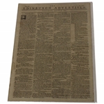 Three (3) 1813 Edinburgh Newspapers w/Various Leith Links Medal Results & Silver Club & other Content