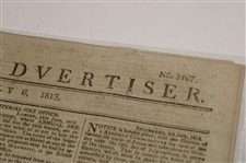 Three (3) 1813 Edinburgh Newspapers w/Various Leith Links Medal Results & Silver Club & other Content