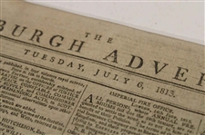 Three (3) 1813 Edinburgh Newspapers w/Various Leith Links Medal Results & Silver Club & other Content