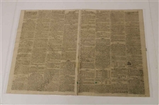 Three (3) 1813 Edinburgh Newspapers w/Various Leith Links Medal Results & Silver Club & other Content