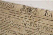 Three (3) 1813 Edinburgh Newspapers w/Various Leith Links Medal Results & Silver Club & other Content