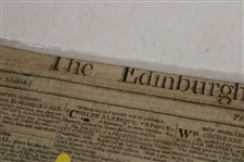 Three (3) 1813 Edinburgh Newspapers w/Various Leith Links Medal Results & Silver Club & other Content