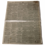 Three (3) 1832-1834  Edinburgh Evening Newspapers w/Various St Andrews Captain, Silver Club, Gold Medal & other Content
