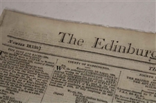 Three (3) 1832-1834  Edinburgh Evening Newspapers w/Various St Andrews Captain, Silver Club, Gold Medal & other Content