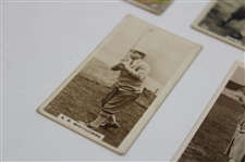 Five (5) Assorted Tobacco Golf Cards - World of Sport, De Reszke, Morris & Sons, & Nicolas Sarony
