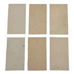 Six (6) TURF Cigarettes Sports Series Golf Cards - Cotton/Adams/Rees/Padgham/Burton/King