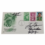 US Open Champs Watson, Nelson, Janzen & Green Signed 1988 Francis Ouimet FDI Cachet JSA ALOA