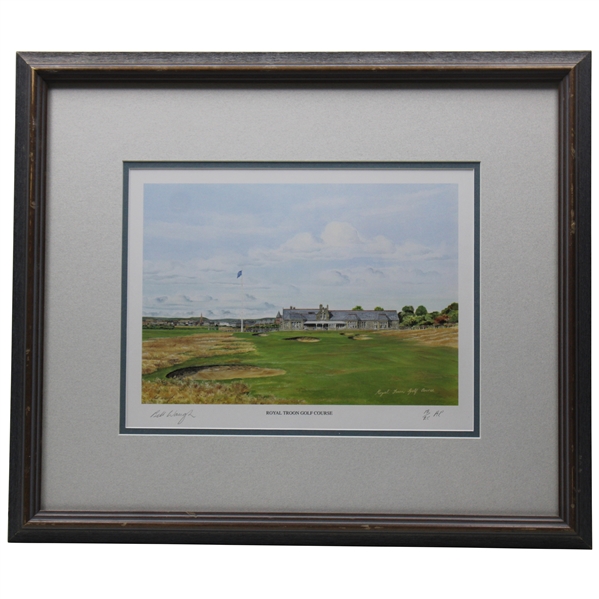 1993 Royal Troon Golf Course LTD ED Artist Proof Print by Bill Waugh - Framed