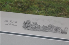 1995 Royal St. George The First Tee & Clubhouse LTD ED Print by Artist Bill Waugh