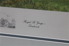 1995 Royal St. George The First Tee & Clubhouse LTD ED Print by Artist Bill Waugh