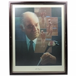 Ben Hogan Facsimile Signed 1953 Print by Artist G. Strickland - Framed