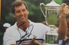 Fuzzy Zoeller Signed 1984 US Open Dunlop Golf Advertisement Poster - Framed