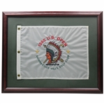 1995 US Open at Shinnecock Hills Embroidered Flag - Framed