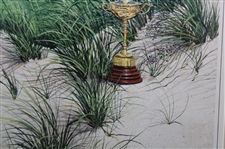 1991 Ryder Cup at Kiawah Island US Team Official Poster By Gordon Wheeler - Framed