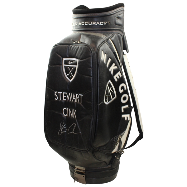 Stewart Cink Signed Nike Golf Tour Accuracy Full Size Golf Bag JSA ALOA