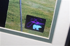 Jack Nicklaus Authentic Ltd Ed 91/250 Swatch From Game Worn Shirt from The Golden Bear - Framed