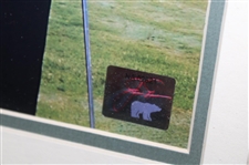 Jack Nicklaus Authentic Ltd Ed 91/250 Swatch From Game Worn Shirt from The Golden Bear - Framed