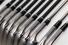 Tiger Woods Nike Pro Combo c.2003 3-9 Forged Irons w/Pitching, 56 & 60 Wedges & Dual Hybrids