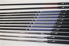 Tiger Woods Nike Pro Combo c.2003 3-9 Forged Irons w/Pitching, 56 & 60 Wedges & Dual Hybrids