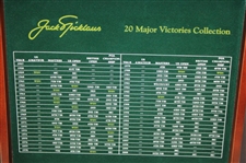 Jack Nicklaus '20 Major Victories Collection' Golf Balls in Original Wood Box w/Titles & Summary