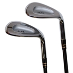 Pair of Signature Phil Mickelson Yonex 'P.M.' Forged Lob & Sand Wedges in Original Box