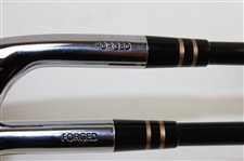 Pair of Signature Phil Mickelson Yonex 'P.M.' Forged Lob & Sand Wedges in Original Box