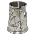 St. Andrews 'The Old Course' Course Layout/Scorecard Pewter Golf Tankard - Made in England